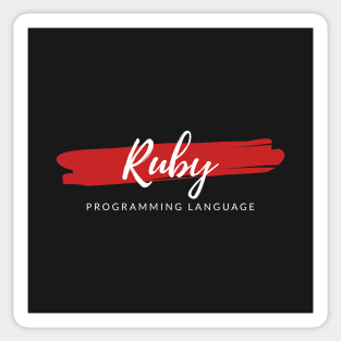 Ruby Programming Language Paint Smear Sticker